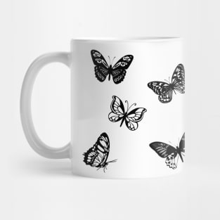 Black Butterflies Mug